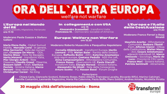 transform 30 maggio